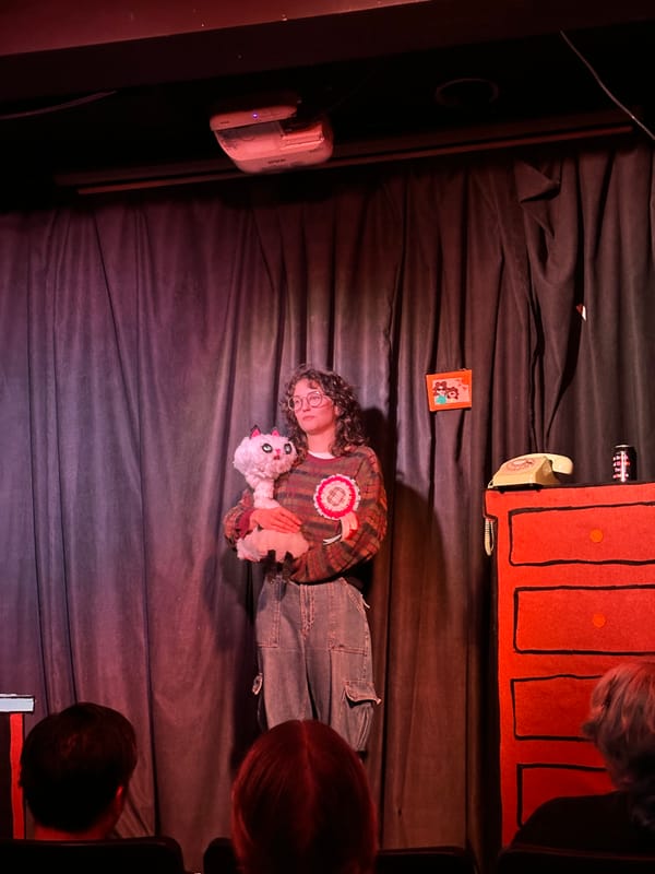 Gag City faces torrential rain (with Clowns & Animatronic Cats)